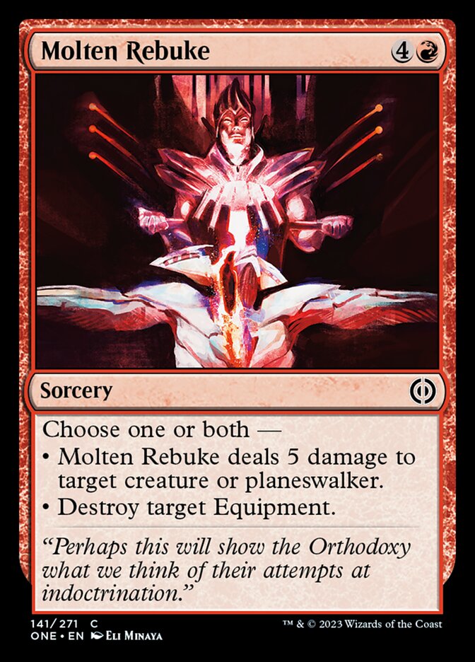 Molten Rebuke [Phyrexia: All Will Be One] | Good Games Adelaide SA