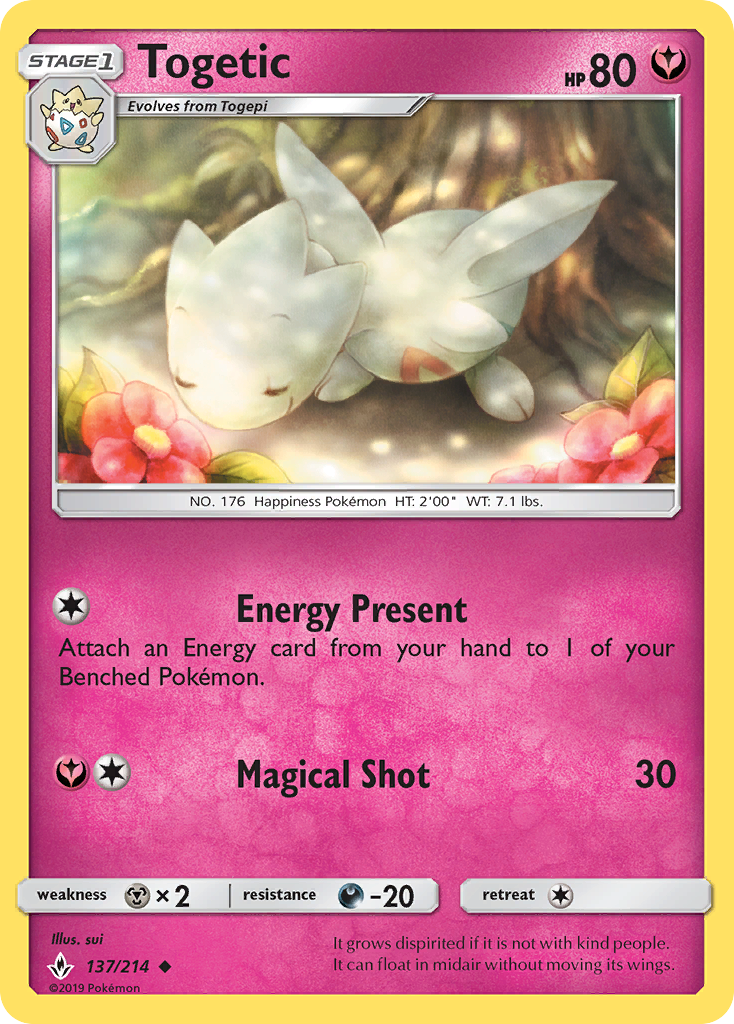 Togetic (137/214) [Sun & Moon: Unbroken Bonds] | Good Games Adelaide SA