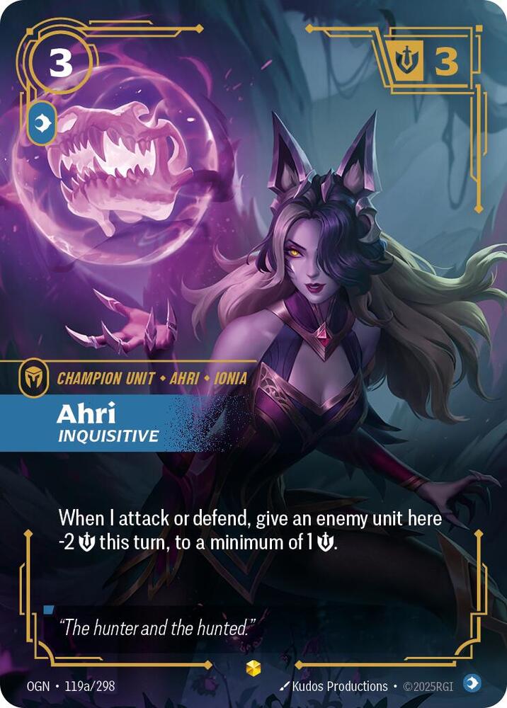 Ahri - Inquisitive 119a/298 (Origins)  - Foil | Good Games Adelaide SA