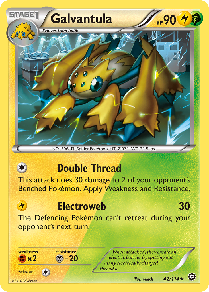 Galvantula (42/114) [XY: Steam Siege] | Good Games Adelaide SA