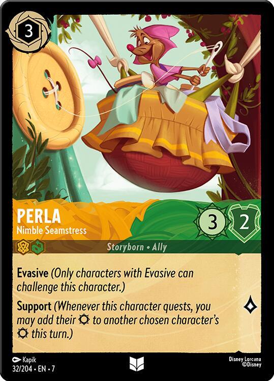 Perla Nimble Seamstress 32/204 (Archazia's Island)  - Cold Foil | Good Games Adelaide SA