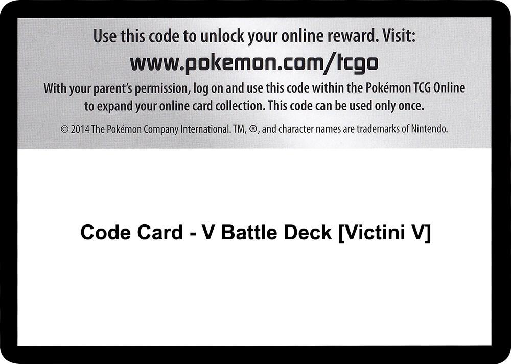 Code Card V Battle Deck Victini V  (Miscellaneous Cards & Products)  | Good Games Adelaide SA