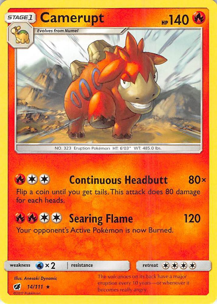 Camerupt 14/111 (SM - Crimson Invasion)  | Good Games Adelaide SA