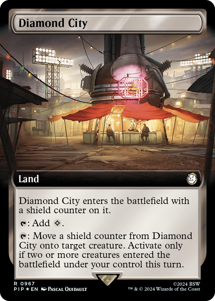 Diamond City (Extended Art) (Surge Foil) [Fallout] | Good Games Adelaide SA