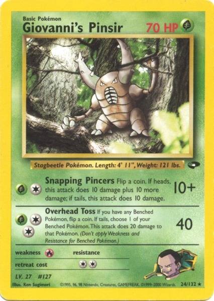 Giovanni's Pinsir (24/132) [Gym Challenge Unlimited] | Good Games Adelaide SA