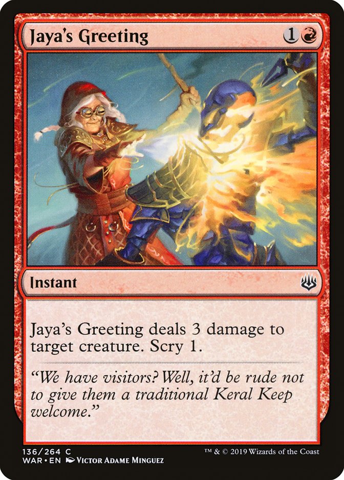 Jaya's Greeting [War of the Spark] | Good Games Adelaide SA
