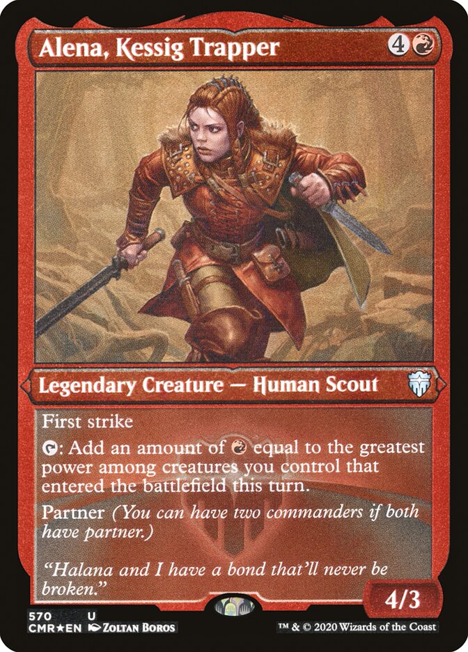 Alena, Kessig Trapper (Foil Etched) [Commander Legends] | Good Games Adelaide SA