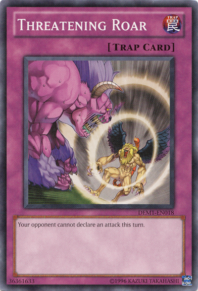 Threatening Roar [DEM1-EN018] Common | Good Games Adelaide SA