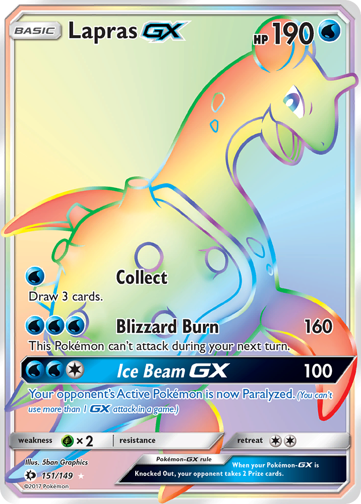 Lapras GX (151/149) [Sun & Moon: Base Set] | Good Games Adelaide SA