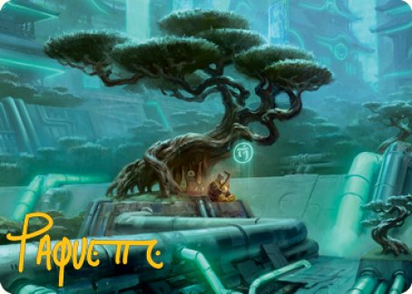 Forest Art Card (Gold-Stamped Signature) [Kamigawa: Neon Dynasty Art Series] | Good Games Adelaide SA