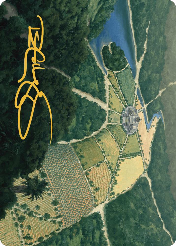 Restless Prairie Art Card Gold Stamped Signature 43 (Art Series: The Lost Caverns of Ixalan)  | Good Games Adelaide SA