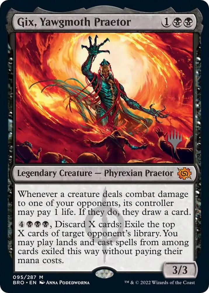 Gix Yawgmoth Praetor 95 (Promo Pack: The Brothers' War)  | Good Games Adelaide SA