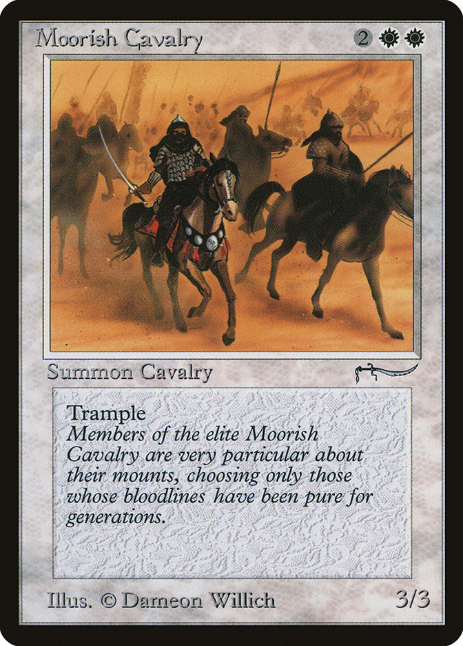 Moorish Cavalry (Dark Mana Cost) [Arabian Nights] | Good Games Adelaide SA