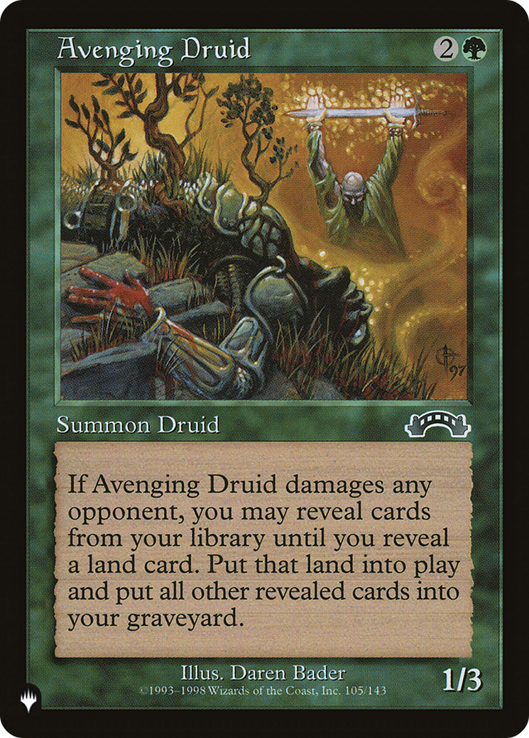 Avenging Druid [The List Reprints] | Good Games Adelaide SA