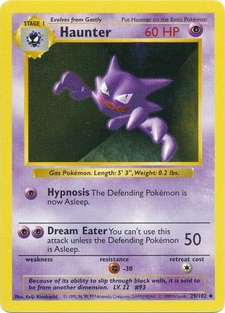 Haunter (29/102) [Base Set Shadowless Unlimited] | Good Games Adelaide SA