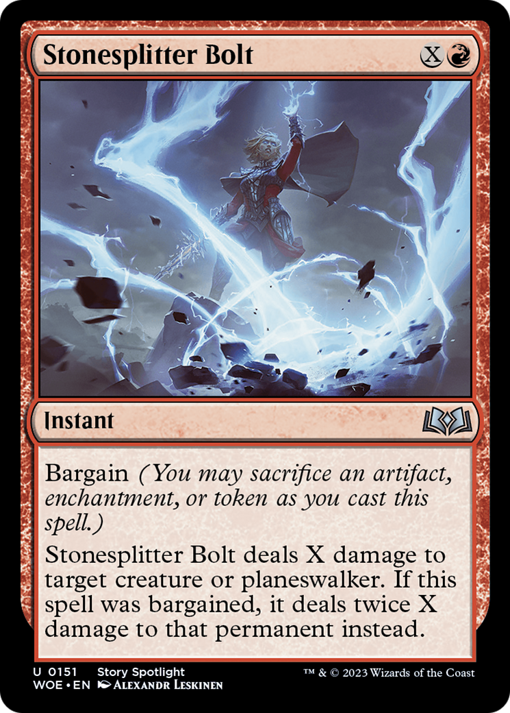 Stonesplitter Bolt [Wilds of Eldraine] | Good Games Adelaide SA