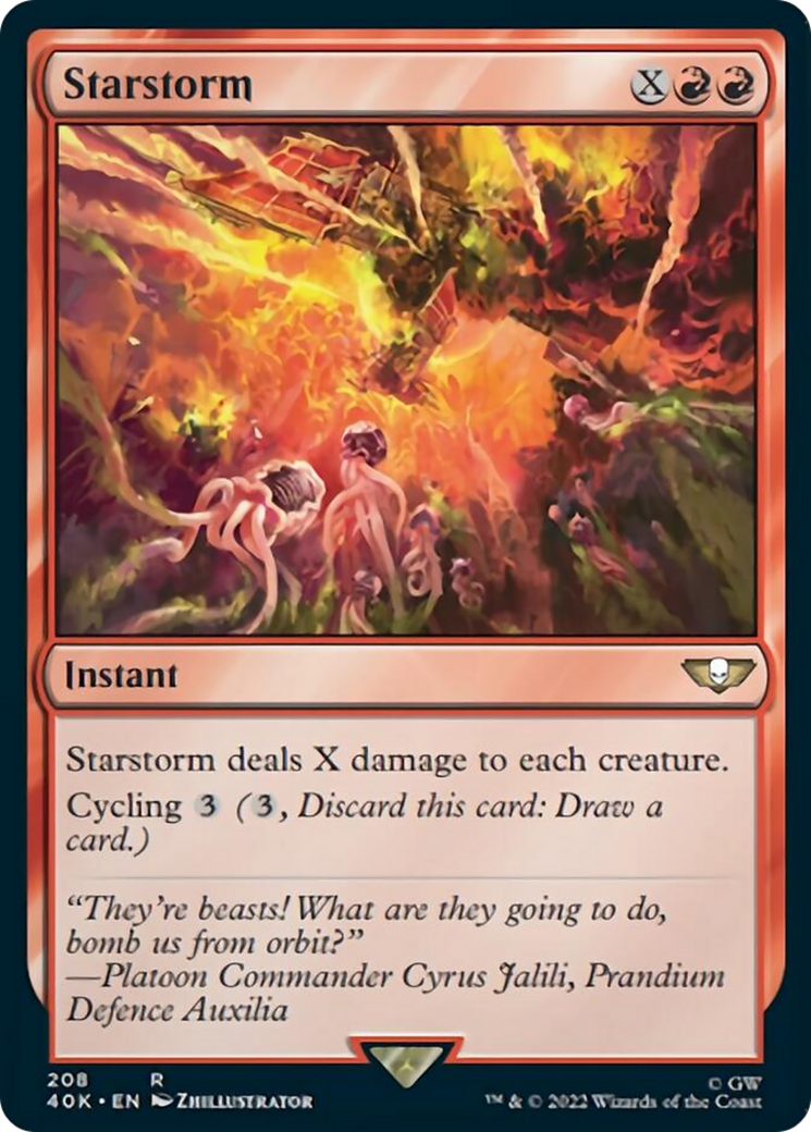 Starstorm (Surge Foil) [Universes Beyond: Warhammer 40,000] | Good Games Adelaide SA