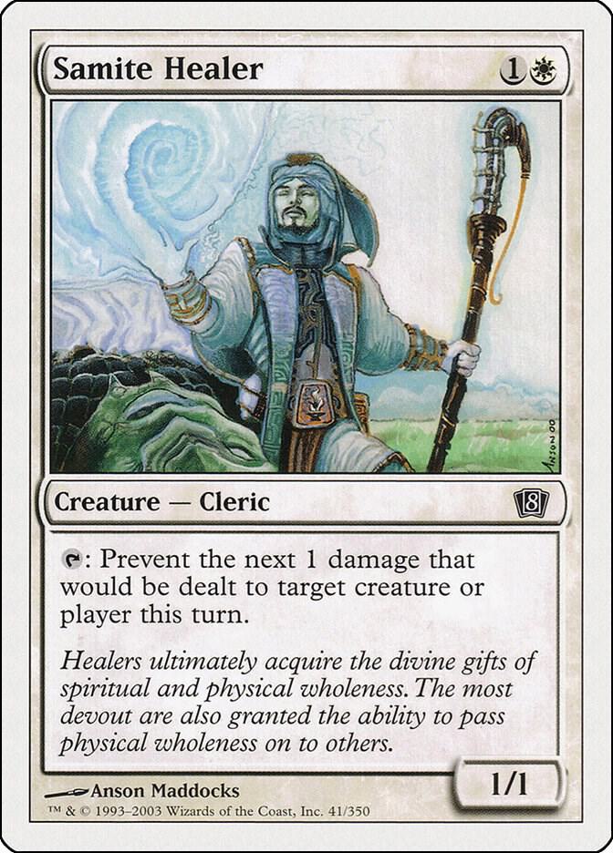 Samite Healer 41 (8th Edition)  - Foil | Good Games Adelaide SA