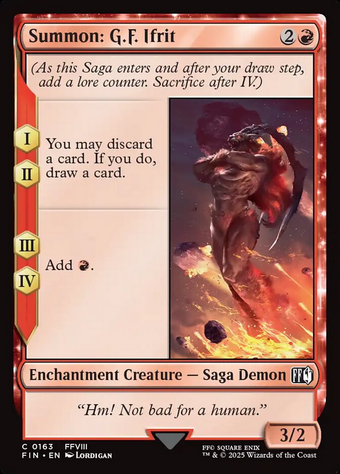 Summon: G.F. Ifrit 163 (FINAL FANTASY)  | Good Games Adelaide SA