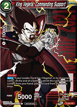 King Vegeta, Commanding Support (Gold Stamped) (P-355) [Tournament Promotion Cards] | Good Games Adelaide SA