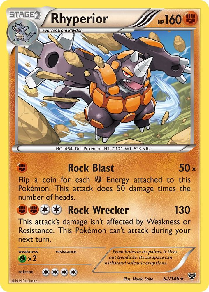 Rhyperior 62/146 (XY Base Set)  - Holofoil | Good Games Adelaide SA