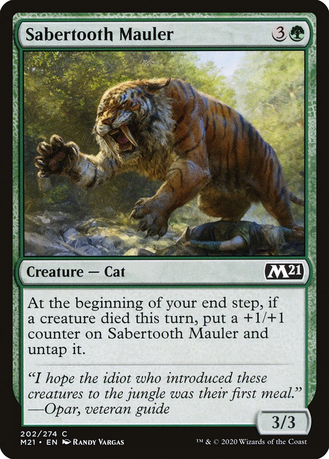 Sabertooth Mauler 202 (Core Set 2021)  - Foil | Good Games Adelaide SA
