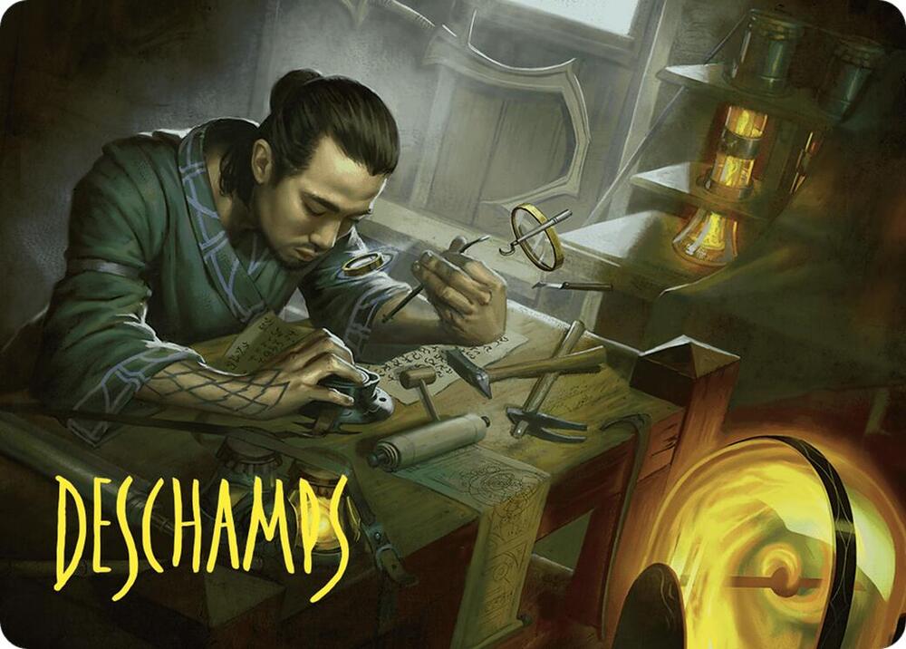 Renowned Weaponsmith Art Card Gold Stamped Signature 10 (Art Series: Commander Masters)  | Good Games Adelaide SA