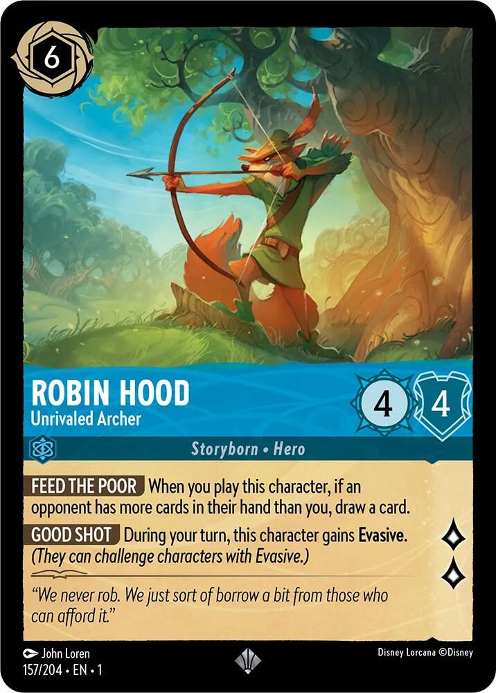 Robin Hood Unrivaled Archer 157/204 (The First Chapter)  | Good Games Adelaide SA
