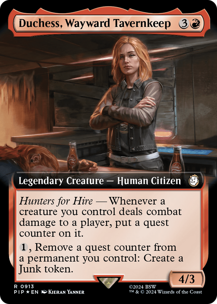 Duchess, Wayward Tavernkeep (Extended Art) (Surge Foil) [Fallout] | Good Games Adelaide SA