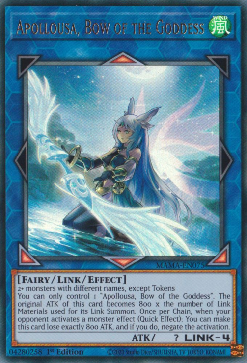 Apollousa, Bow of the Goddess [MAMA-EN075] Ultra Rare | Good Games Adelaide SA