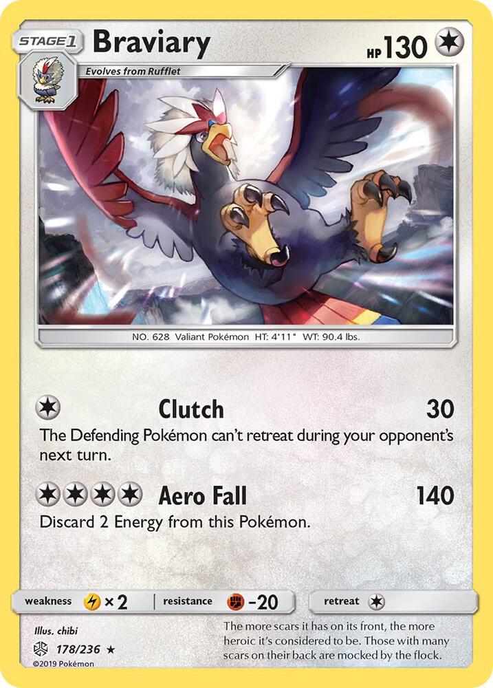 Braviary 178/236 (SM - Cosmic Eclipse)  | Good Games Adelaide SA