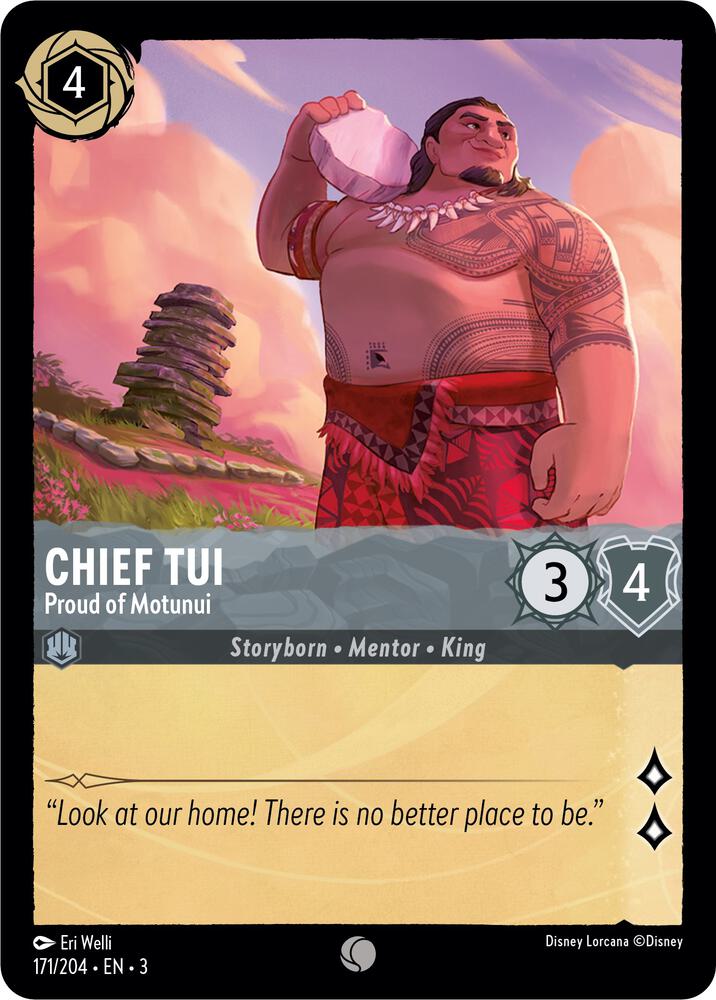 Chief Tui Proud of Motunui 171/204 (Into the Inklands)  - Cold Foil | Good Games Adelaide SA