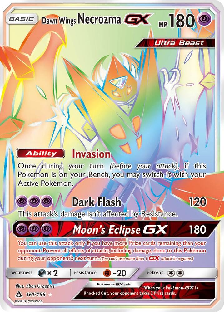Dawn Wings Necrozma GX Secret Rare 161/156 (SM - Ultra Prism)  - Holofoil | Good Games Adelaide SA