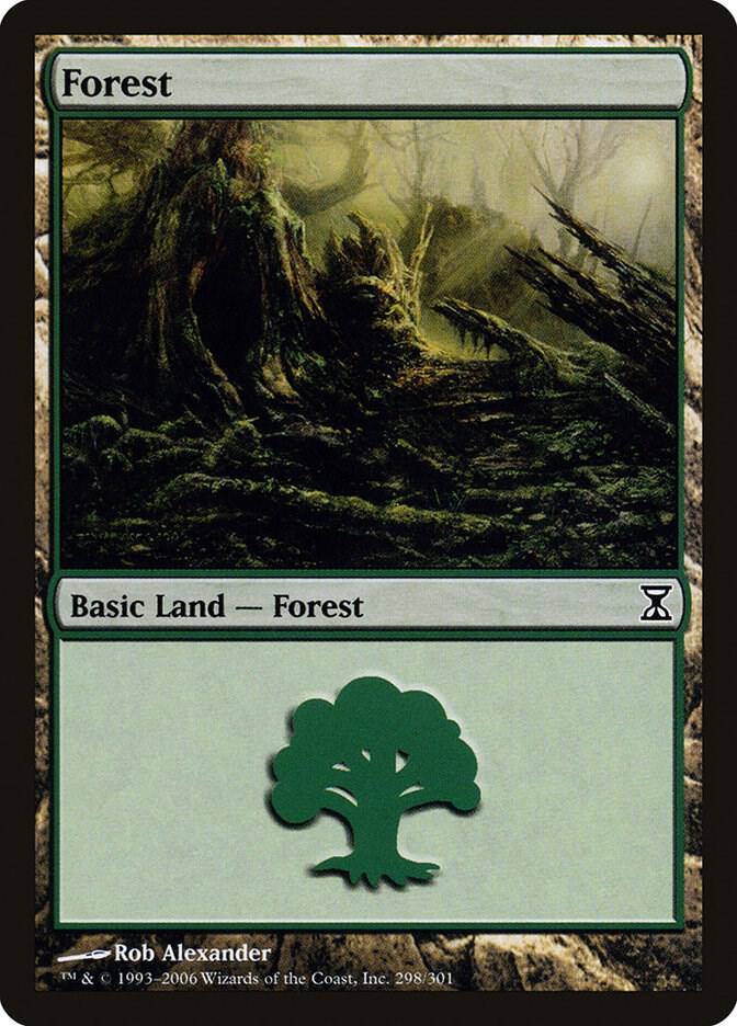Forest 298 (Time Spiral)  - Foil | Good Games Adelaide SA