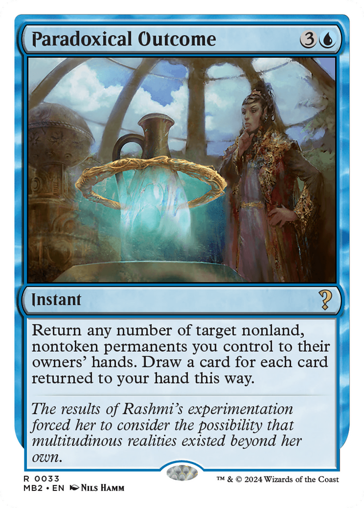 Paradoxical Outcome (White Border) [Mystery Booster 2] | Good Games Adelaide SA