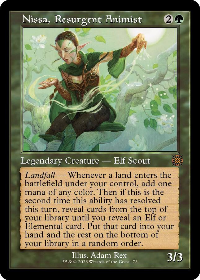 Nissa, Resurgent Animist 72 (March of the Machine: The Aftermath)  - Retro | Good Games Adelaide SA
