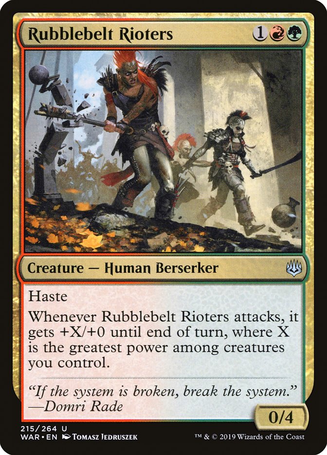 Rubblebelt Rioters 215 (War of the Spark)  | Good Games Adelaide SA