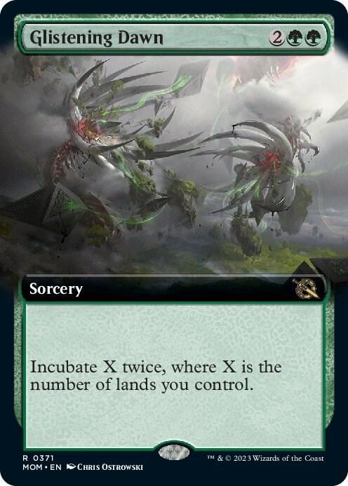 Glistening Dawn 371 (March of the Machine)  - Extended Art Foil | Good Games Adelaide SA