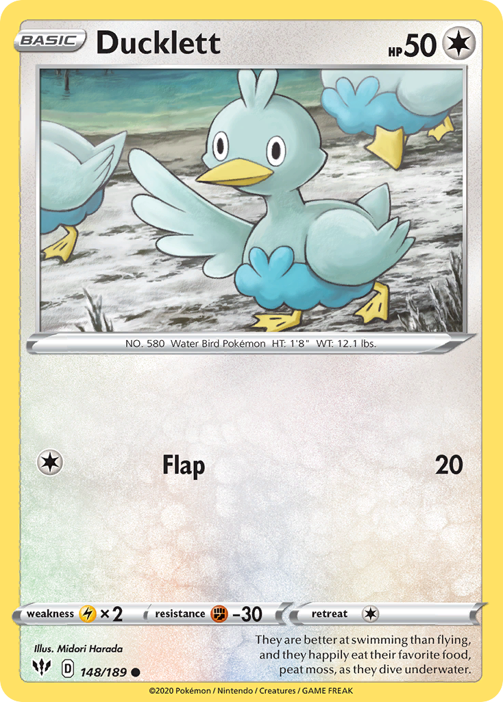 Ducklett (148/189) [Sword & Shield: Darkness Ablaze] | Good Games Adelaide SA