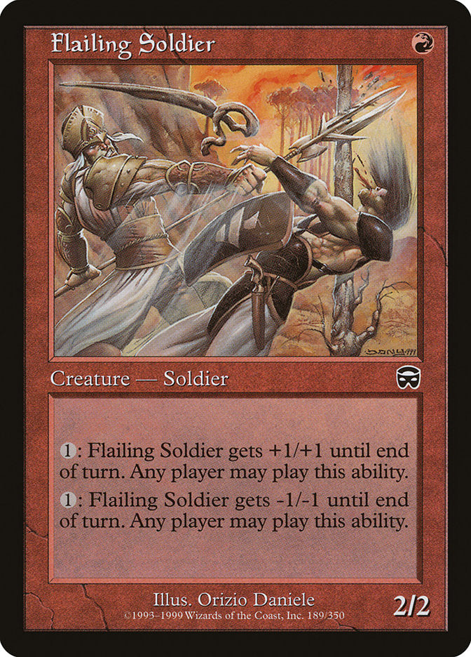 Flailing Soldier 189 (Mercadian Masques)  - Foil | Good Games Adelaide SA