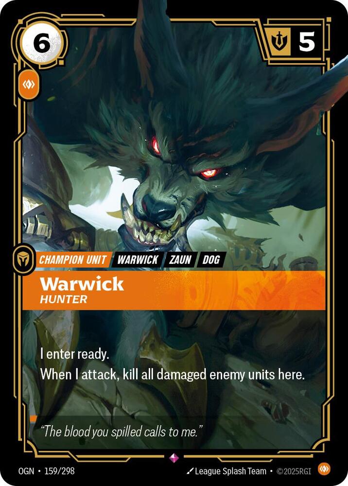 Warwick - Hunter 159/298 (Origins)  - Foil | Good Games Adelaide SA