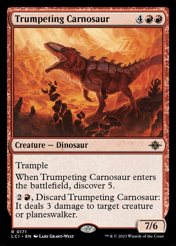 Trumpeting Carnosaur 171 (The Lost Caverns of Ixalan)  | Good Games Adelaide SA