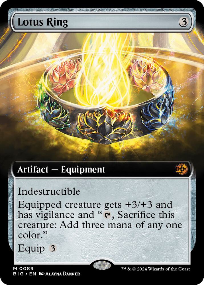 Lotus Ring Extended Art 89 (Outlaws of Thunder Junction: The Big Score)  - Foil | Good Games Adelaide SA