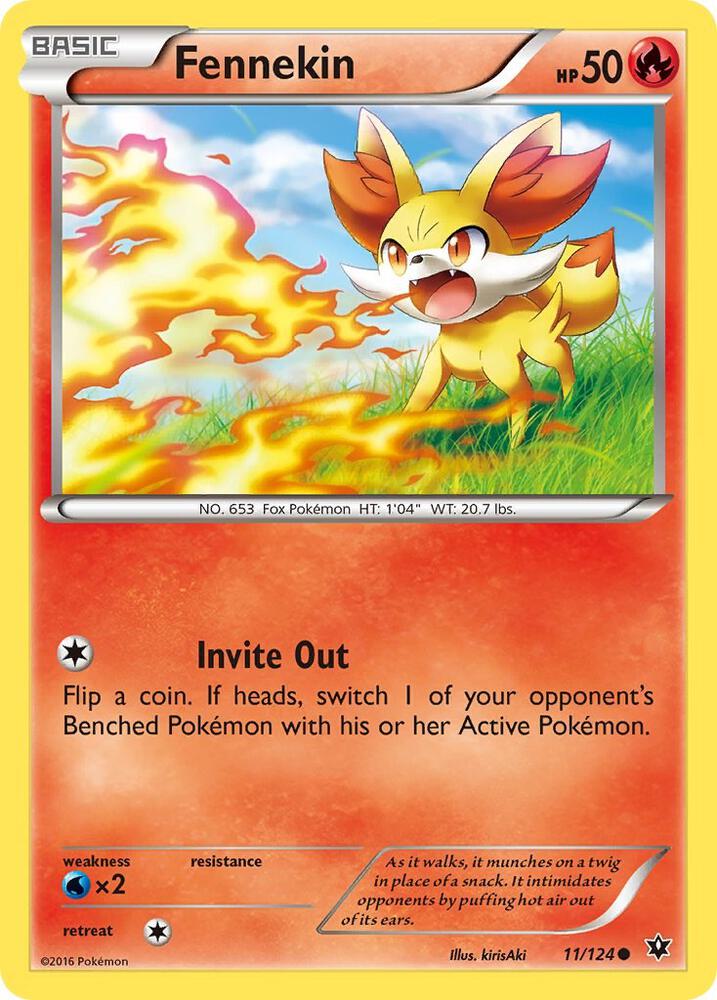 Fennekin 11/124 (XY - Fates Collide)  | Good Games Adelaide SA