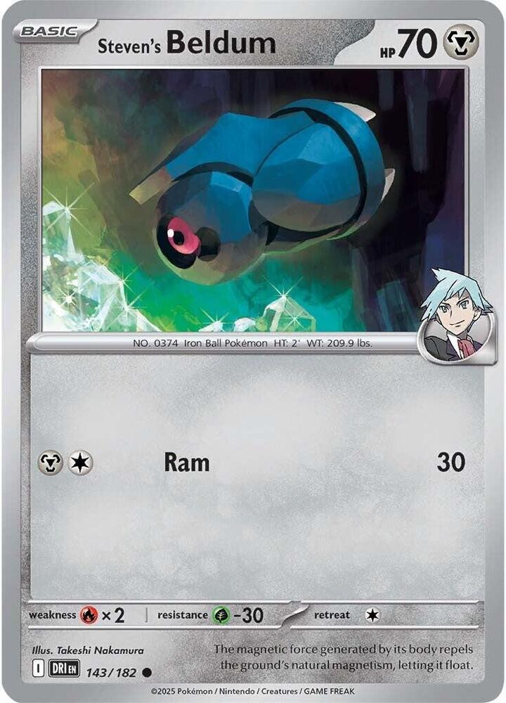 Steven's Beldum 143/182 (SV10: Destined Rivals)  | Good Games Adelaide SA