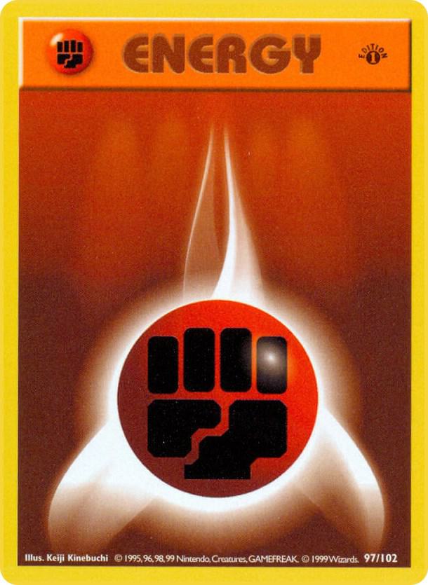 Fighting Energy 097/102 (Base Set (Shadowless))  - 1st Edition | Good Games Adelaide SA