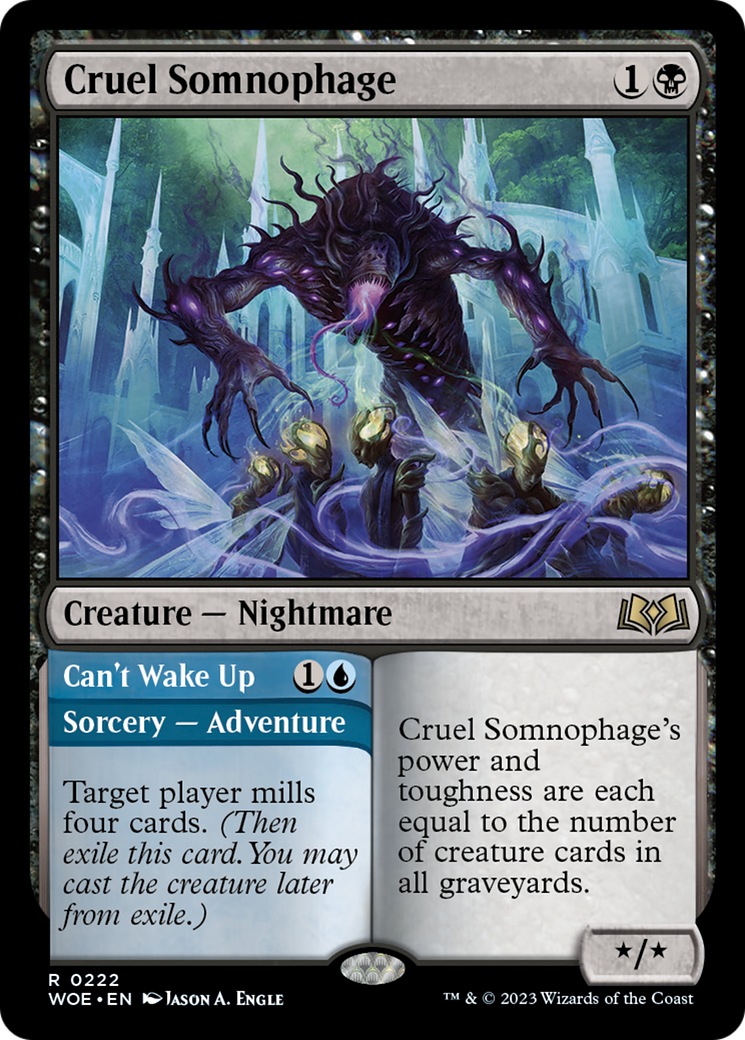 Cruel Somnophage // Can't Wake Up [Wilds of Eldraine] | Good Games Adelaide SA