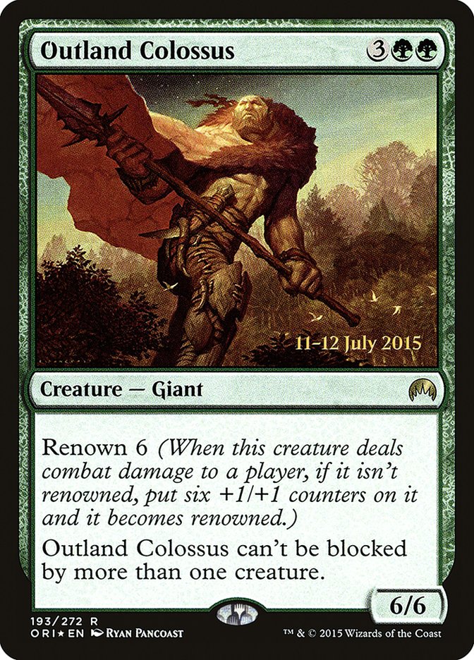 Outland Colossus [Magic Origins Promos] | Good Games Adelaide SA