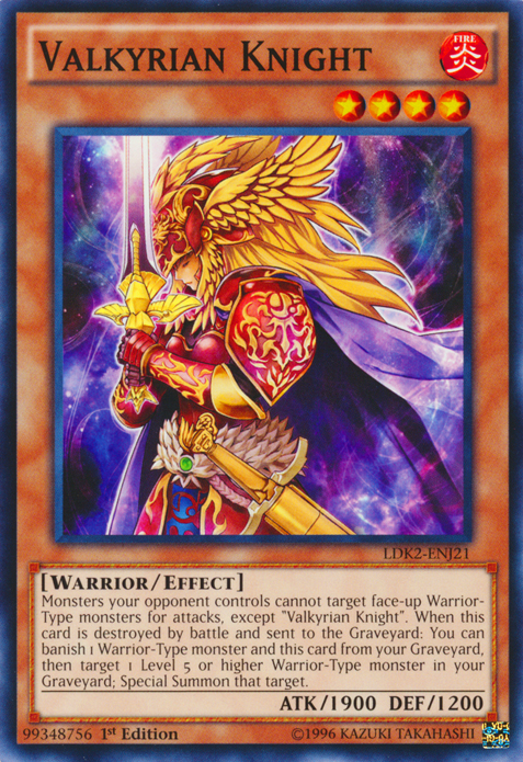 Valkyrian Knight [LDK2-ENJ21] Common | Good Games Adelaide SA