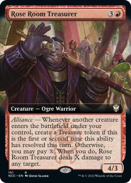 Rose Room Treasurer Extended Art 151 (Commander: Streets of New Capenna)  | Good Games Adelaide SA